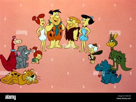 the cast of the flintstones|flintstones cast 1960.